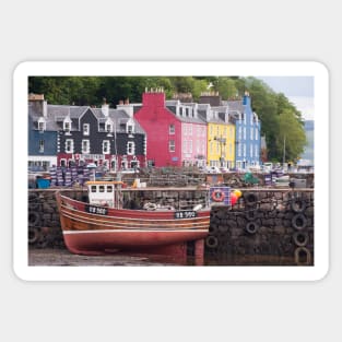 Tobermory harbour view Sticker